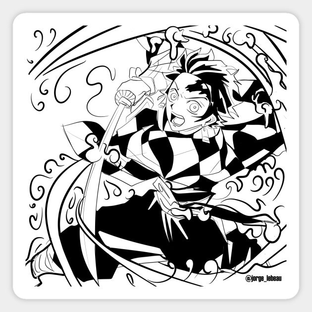 Kamado Tanjiro, from kimetsu no yaiba - Kimetsu No Yaiba - Magnet